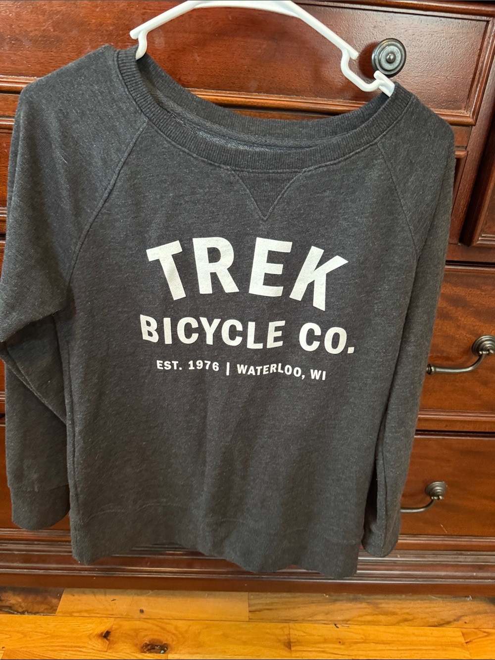 Trek Bicycle Co. Women's Charcoal Crewneck Sweatshirt